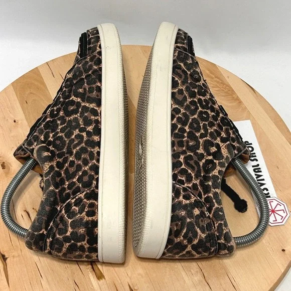 Billy Footwear Women's Billy Gore Low Top Leopard Print Zip-On Sneakers - 9M - Picture 9 of 11